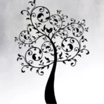Wall Sticker Art Tree With Bird