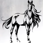 Wall Sticker Beauty Horse
