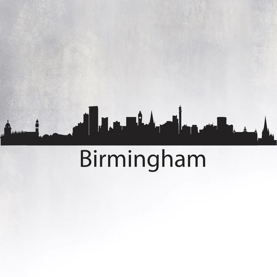 Wall Sticker Silhouette Of Birmingham
