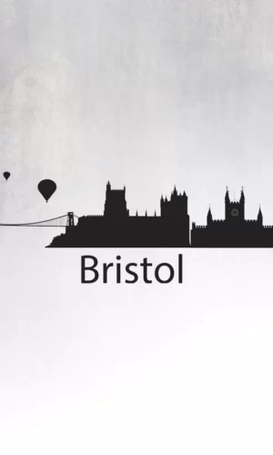 Wall Sticker Silhouette Of Bristol