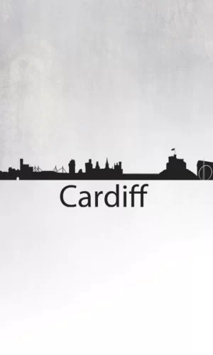 Wall Sticker Silhouette Of Cardiff