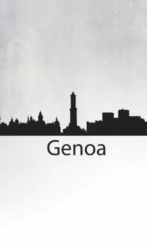 Wall Sticker Silhouette Of Genoa