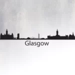 Wall Sticker Silhouette Of Glasgow