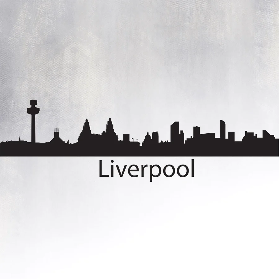 Wall Sticker Silhouette Of Liverpool