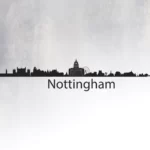 Wall Sticker Silhouette Of Nottingham