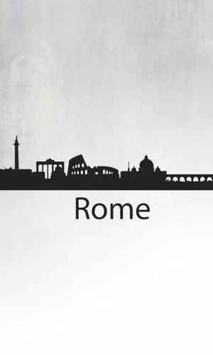 Wall Sticker Silhouette Of Rome