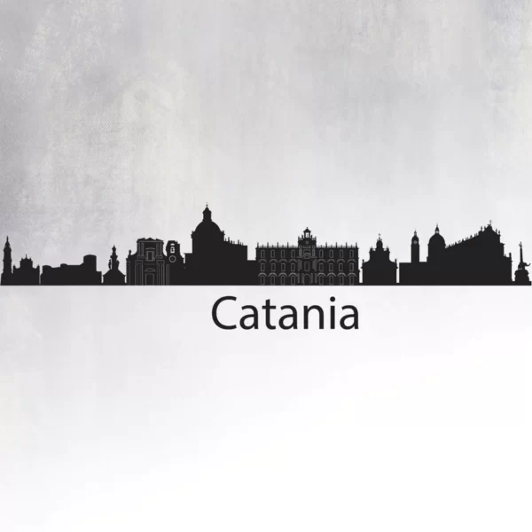Wall Sticker Silhouette Of Catania