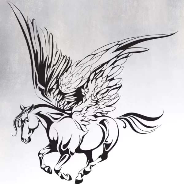 Wall Sticker Beauty Pegasus