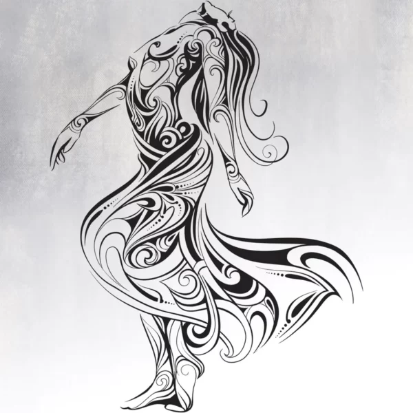 Wall Sticker Dancing Woman