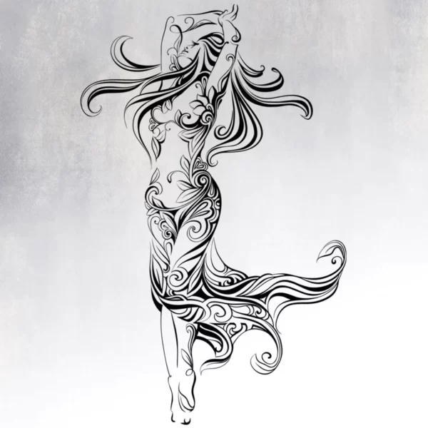 Wall Sticker Dancing Woman