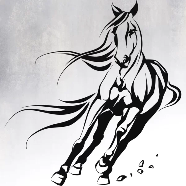 Wall Sticker Running Horse