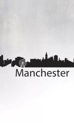 Wall Sticker Silhouette Of Manchester