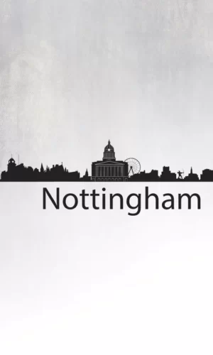 Wall Sticker Silhouette Of Nottingham