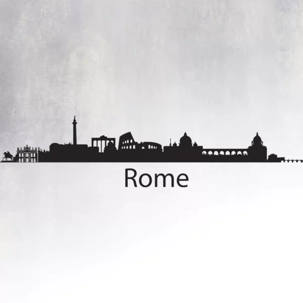 Wall Sticker Silhouette Of Rome