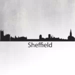 Wall Sticker Silhouette Of Sheffield